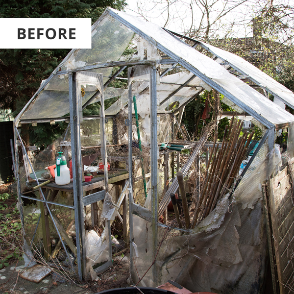 broken greenhouse windows