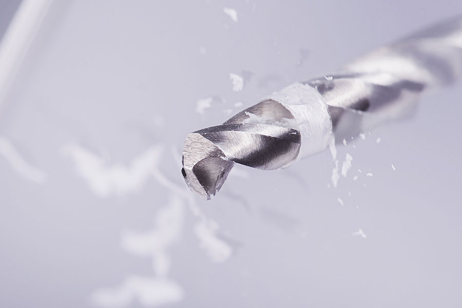 Drilling a hole into acrylic