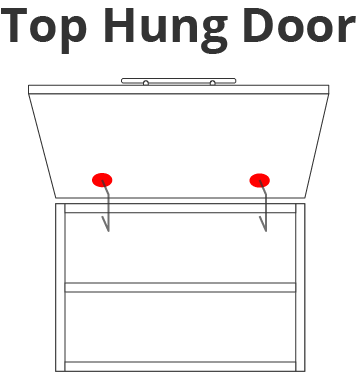 top hung door