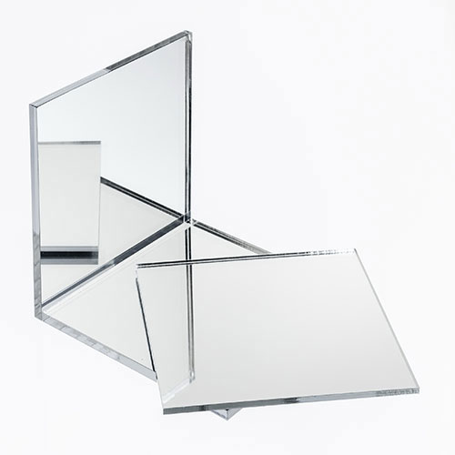silver mirrored acrylic