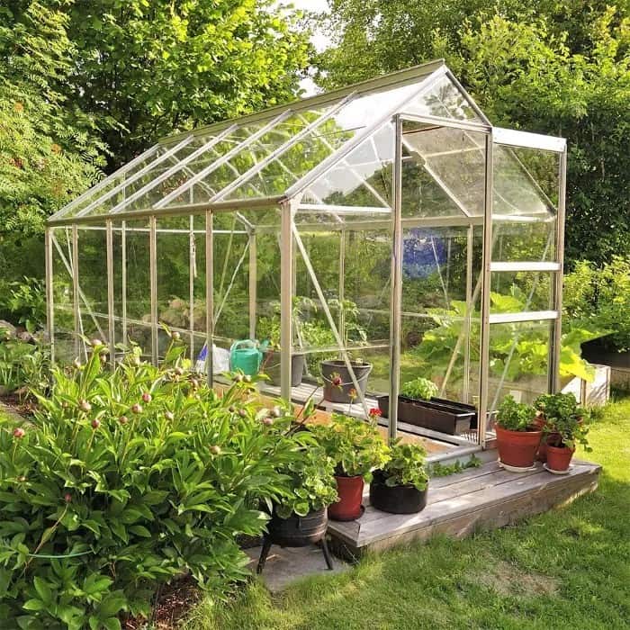 Greenhouse in garden