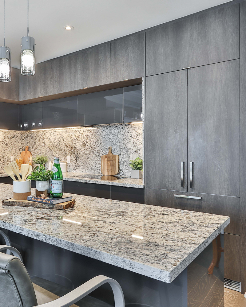 Grey Wood Effect Kitchen