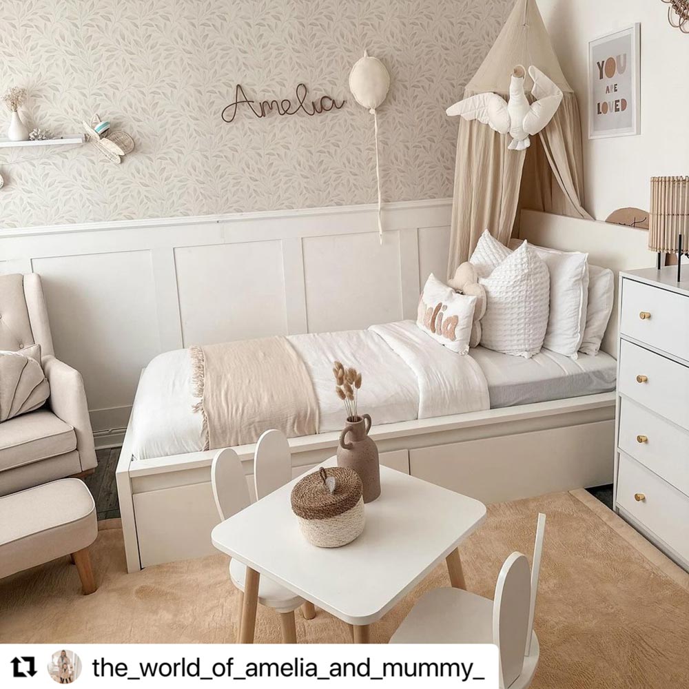 shaker with dado for nursery