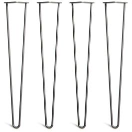 Pack of 4 - 71cm 2-Rod Hairpin Legs - Desk & Dining Table