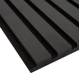 Black Slat Wall Panels