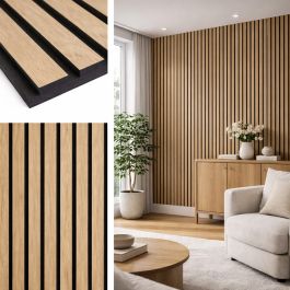 Oak Effect Slat Wall Panels