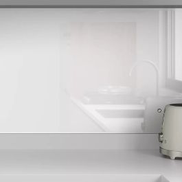 gloss white acrylic splashback