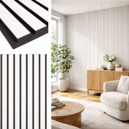 White Slat Wall Panels