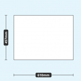 2mm 610mm x 457mm Shatter Resistant Greenhouse Window (2ft x 1.5ft)