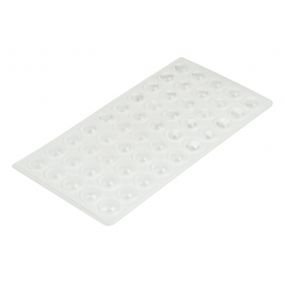 One sheet of plastic buffer dots. This sheet is 10 by 5. 