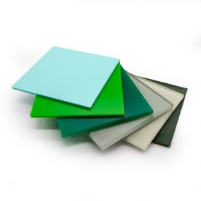Green Acrylic Splashback Sample Pack