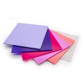 Pink and Purple Acrylic Coloured Sample Pack