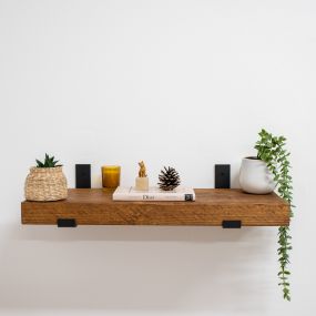50mm Tudor Oak Shelf Board 600mm x 225mm