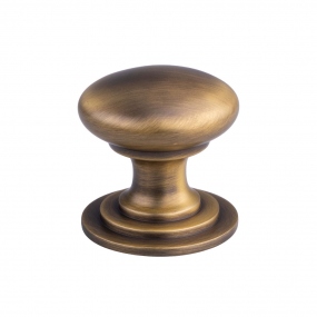 Antique Brass Victorian Knob 32mm