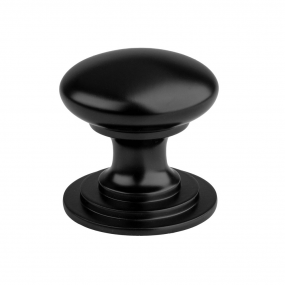 Matt Black Victorian Knob 32mm
