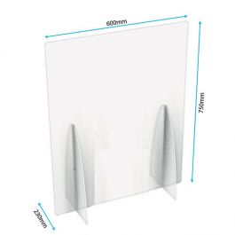 Freestanding Sneeze Screens without Cutout