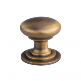 Antique Brass Victorian Knob 32mm