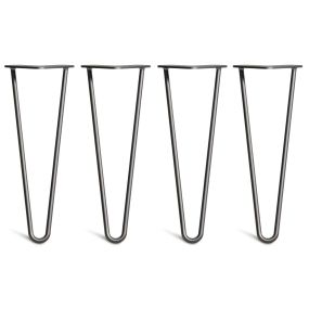 Pack of 4 - 35cm 2-Rod Hairpin Legs - Coffee Table