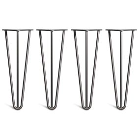 Pack of 4 - 35cm 3-Rod Hairpin Legs - Coffee Table 