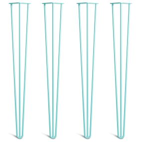 Pack of 4 - 86cm Duck Egg 3-Rod Hairpin Legs - Console Table