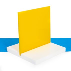 3mm Yellow Acrylic Sheet A5 - 10 Pack