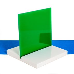 5mm Green Acrylic Sheet A5 - 5 Pack