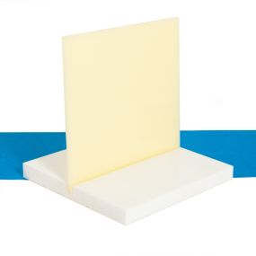 5mm Ivory Acrylic Sheet A6 - 10 Pack