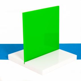 5mm Light Green Acrylic Sheet A6 - 10 Pack