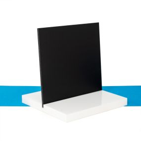 3mm Matt Black Acrylic Sheet A6 - 10 Pack