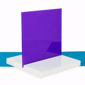 3mm Purple Acrylic Sheet A5 - 10 Pack