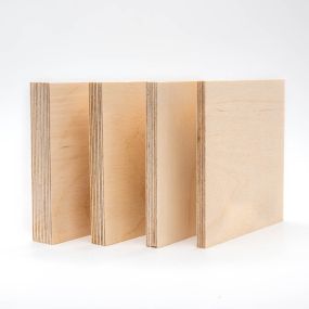 4mm Birch Plywood Square 300mm - 5 Pack