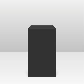 Black Square Plinths