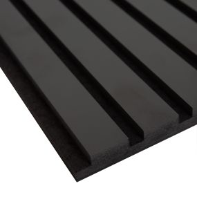 Black Slat Wall Panels