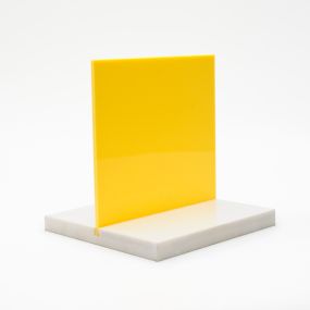 5mm Pastel Lemon Bonbon Acrylic Sheet A6 - 10 Pack