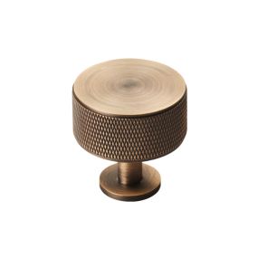 Antique Brass Knurled Radio Knob