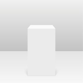 White Square Plinths