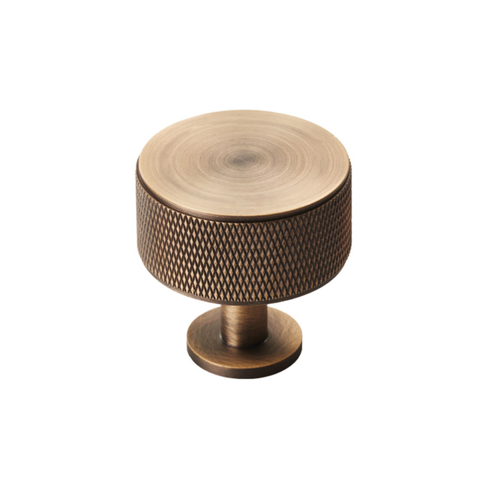 Antique Brass Knurled Radio Knob