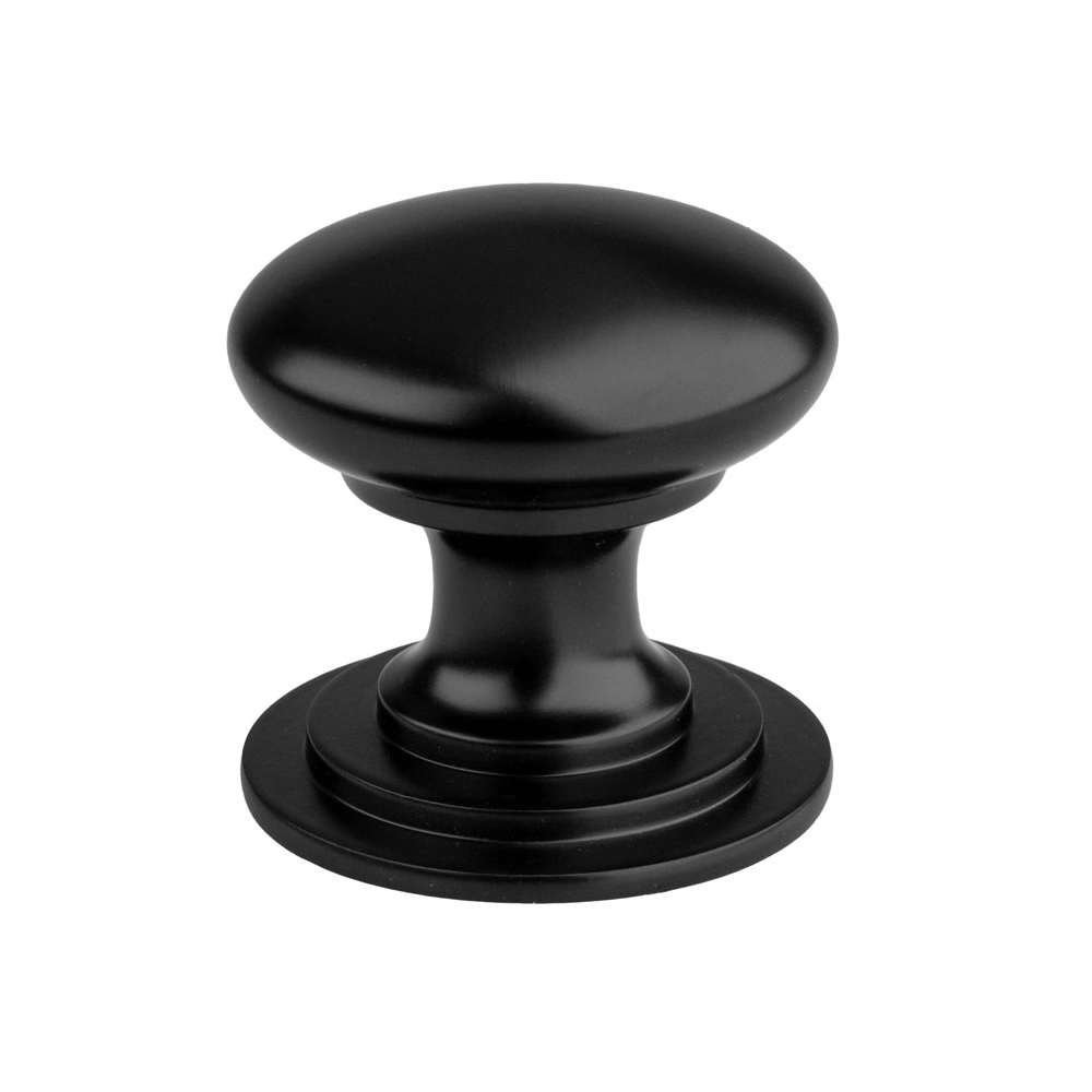 Matt Black Victorian Knob 32mm