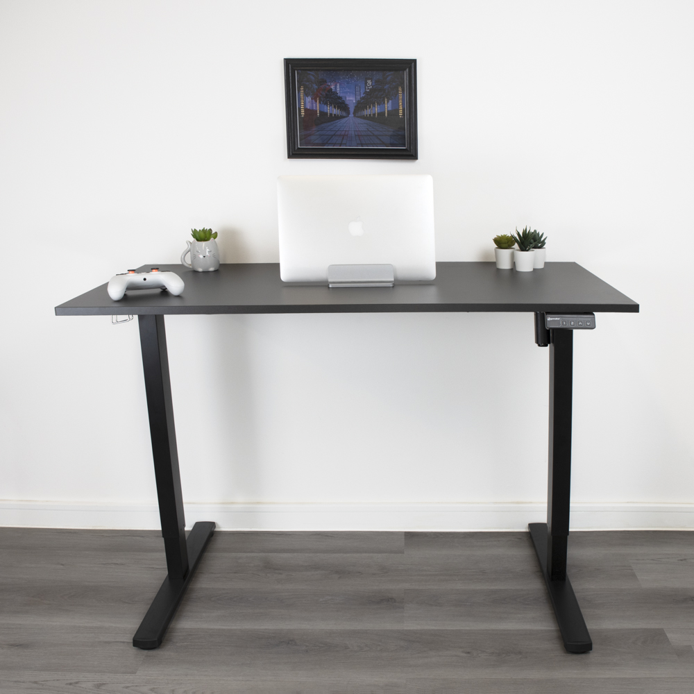 Black Desk with Black Standing Legs