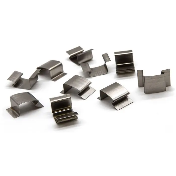 50/100pcs Stainless Steel W-Type Greenhouse Glazing Clips - Spring Wire Spares