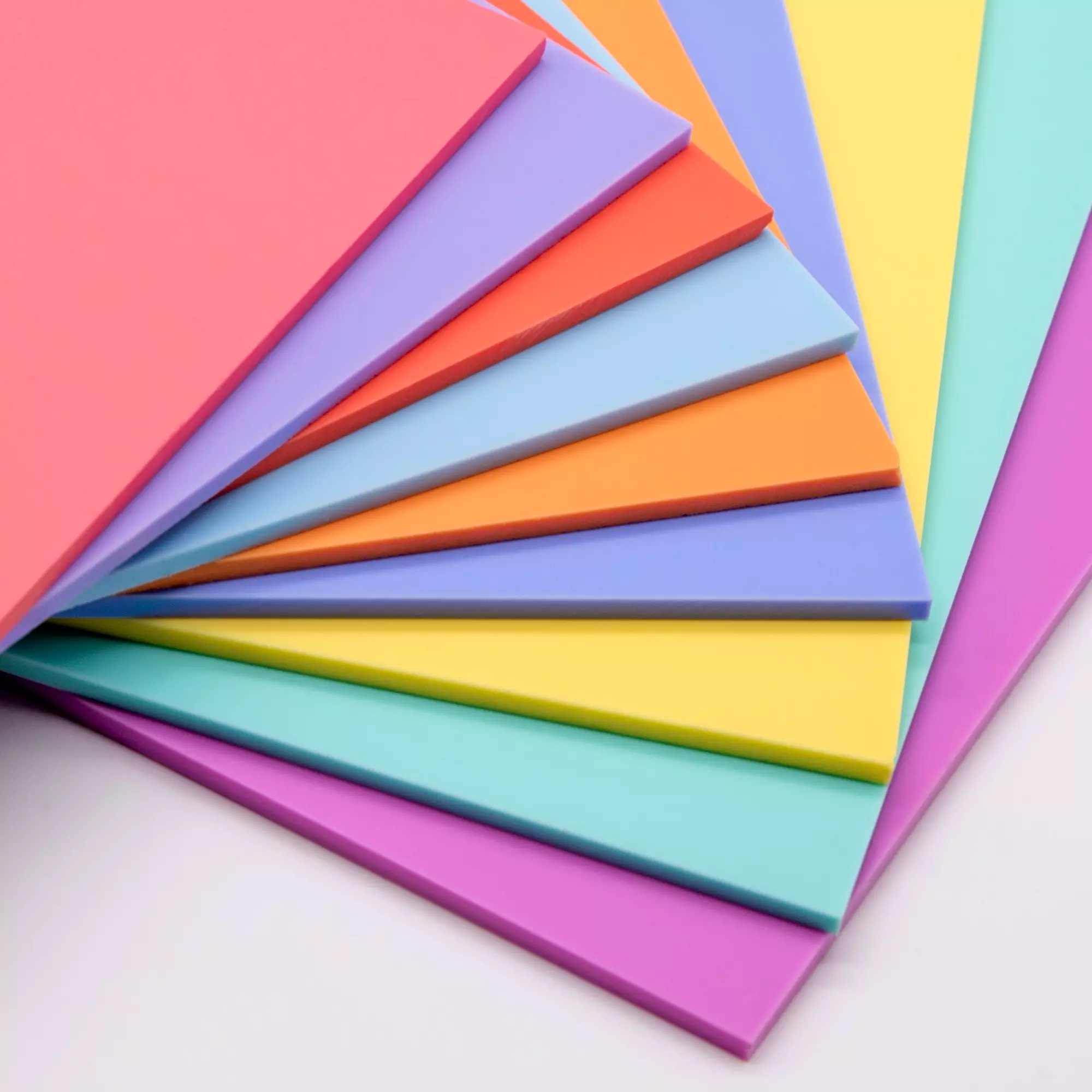 Industrial Plastic 3/4 In Sheet Thickness Sheets Coloured Perspex Acrylic Plastic Sheets - 3mm Thick, 80x80mm, Pack Of 8 Multi-Color Samples UK Made Perspex Sample Squares - Foto 3