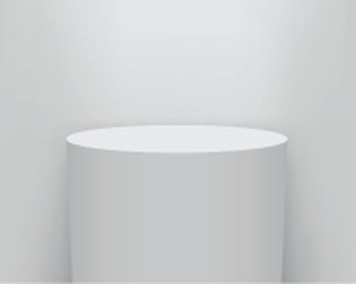 Cylindrical plinths
