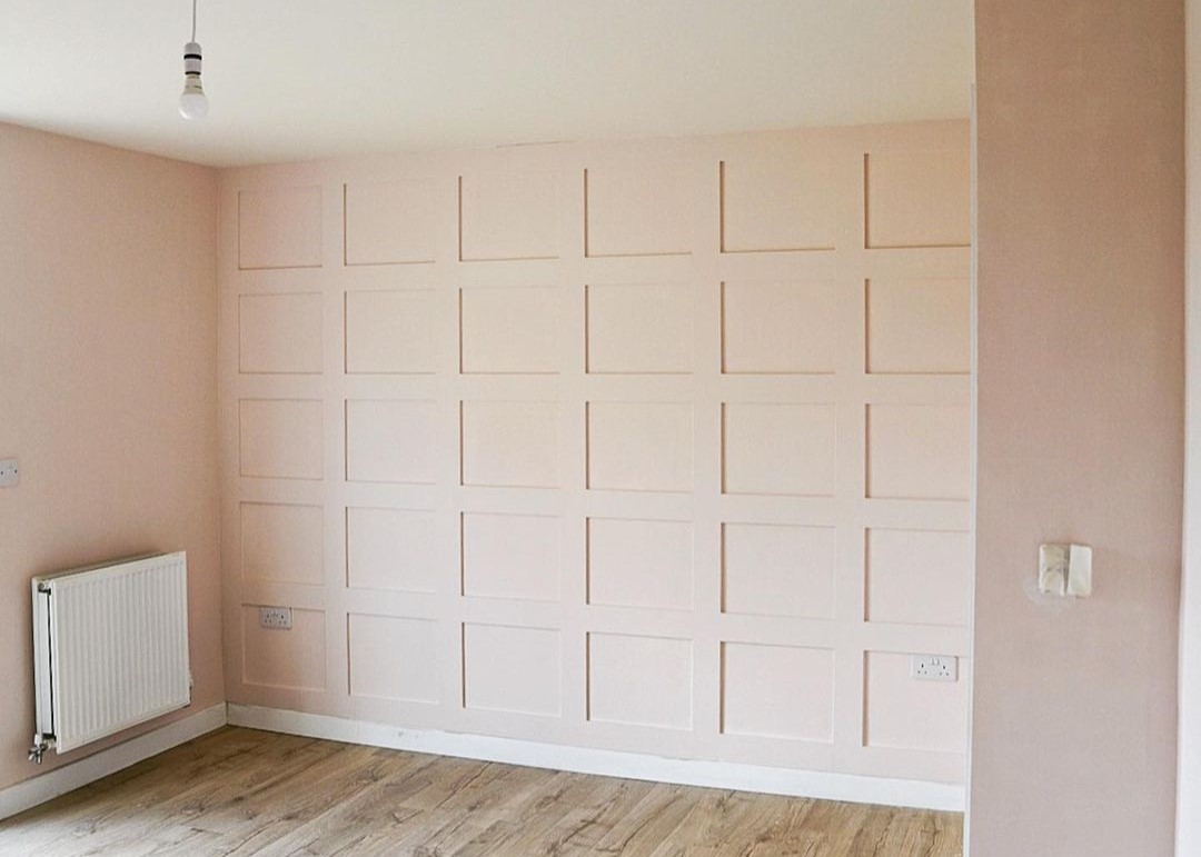 pastel shaker wall panel