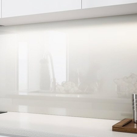 Glass White Acrylic Splashback