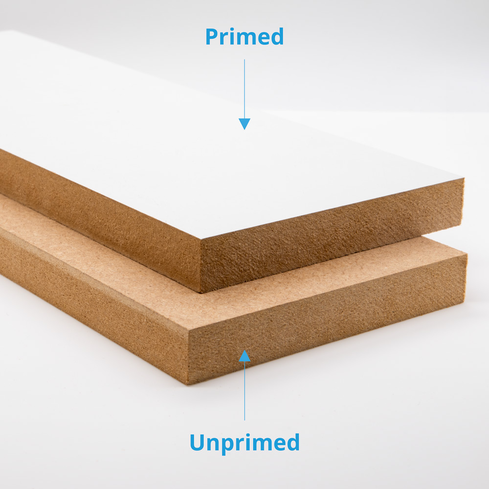 Pre-primed MDF face vs unprimed MDF edge